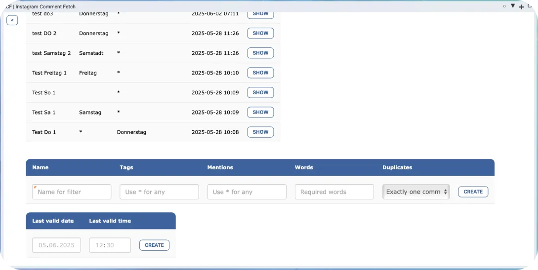 Instagram Tool Screenshot