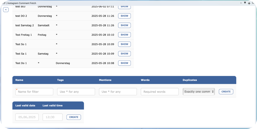 Instagram Tool Screenshot